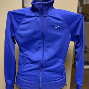 Royal blue full zip athletic top